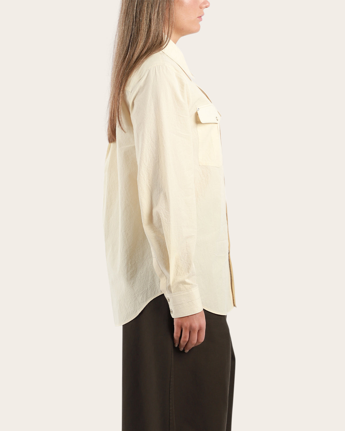 Chest-Pocket Fitted Shirt