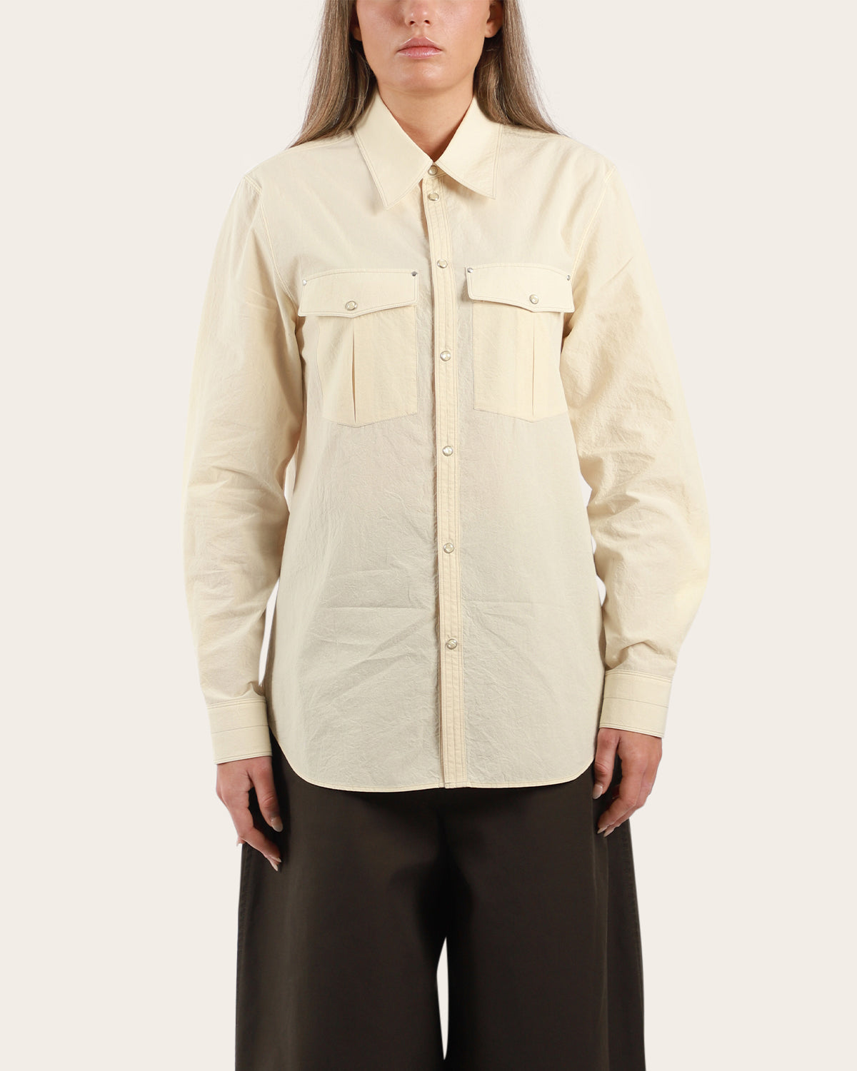 Chest-Pocket Fitted Shirt