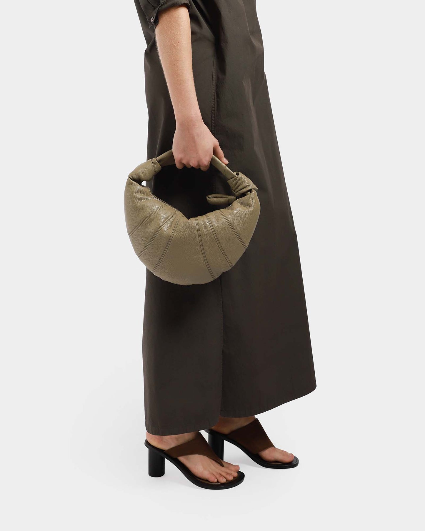 Mini Fortune Soft Grained Croissant Bag