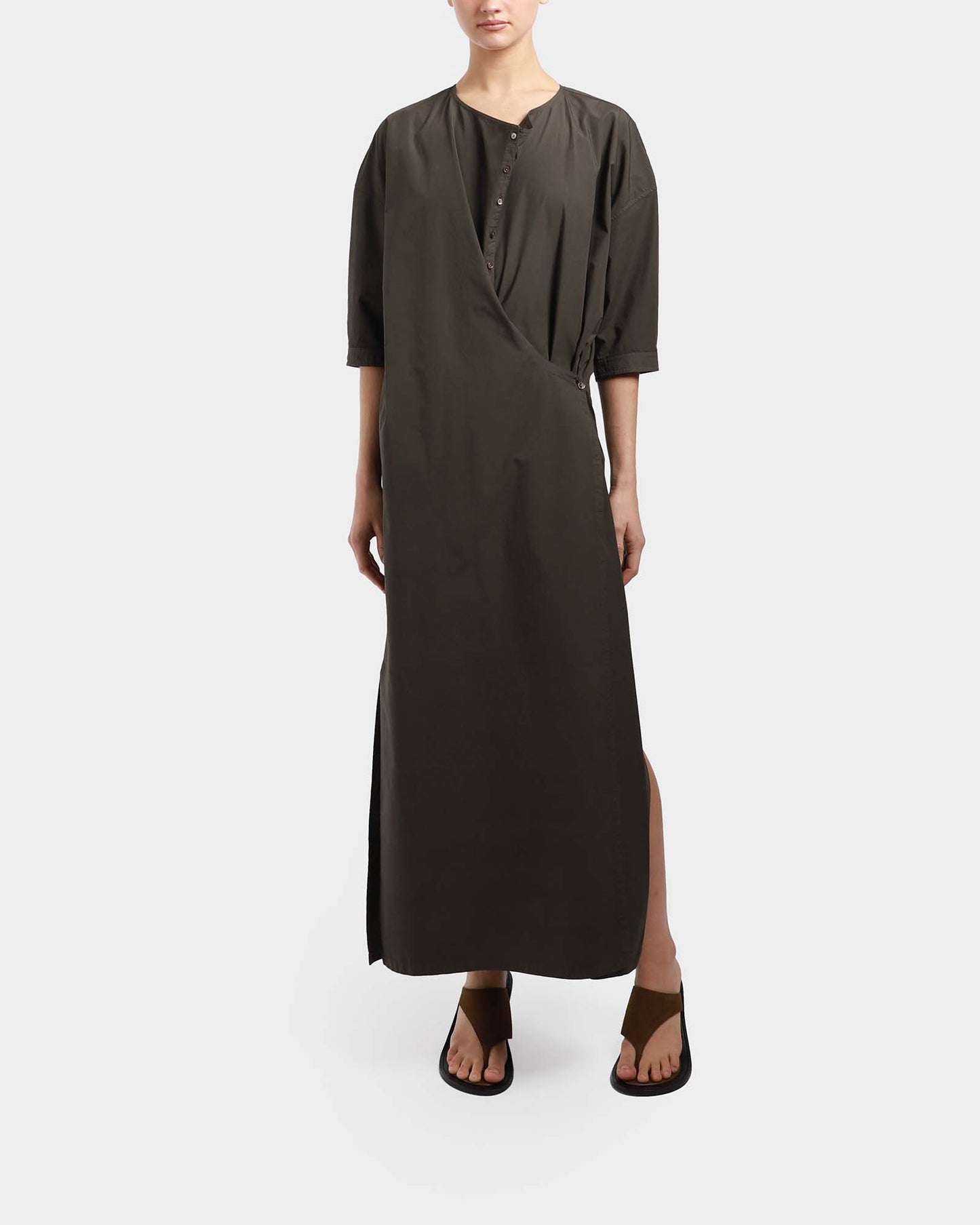 Short Sleeve Twisted Dress