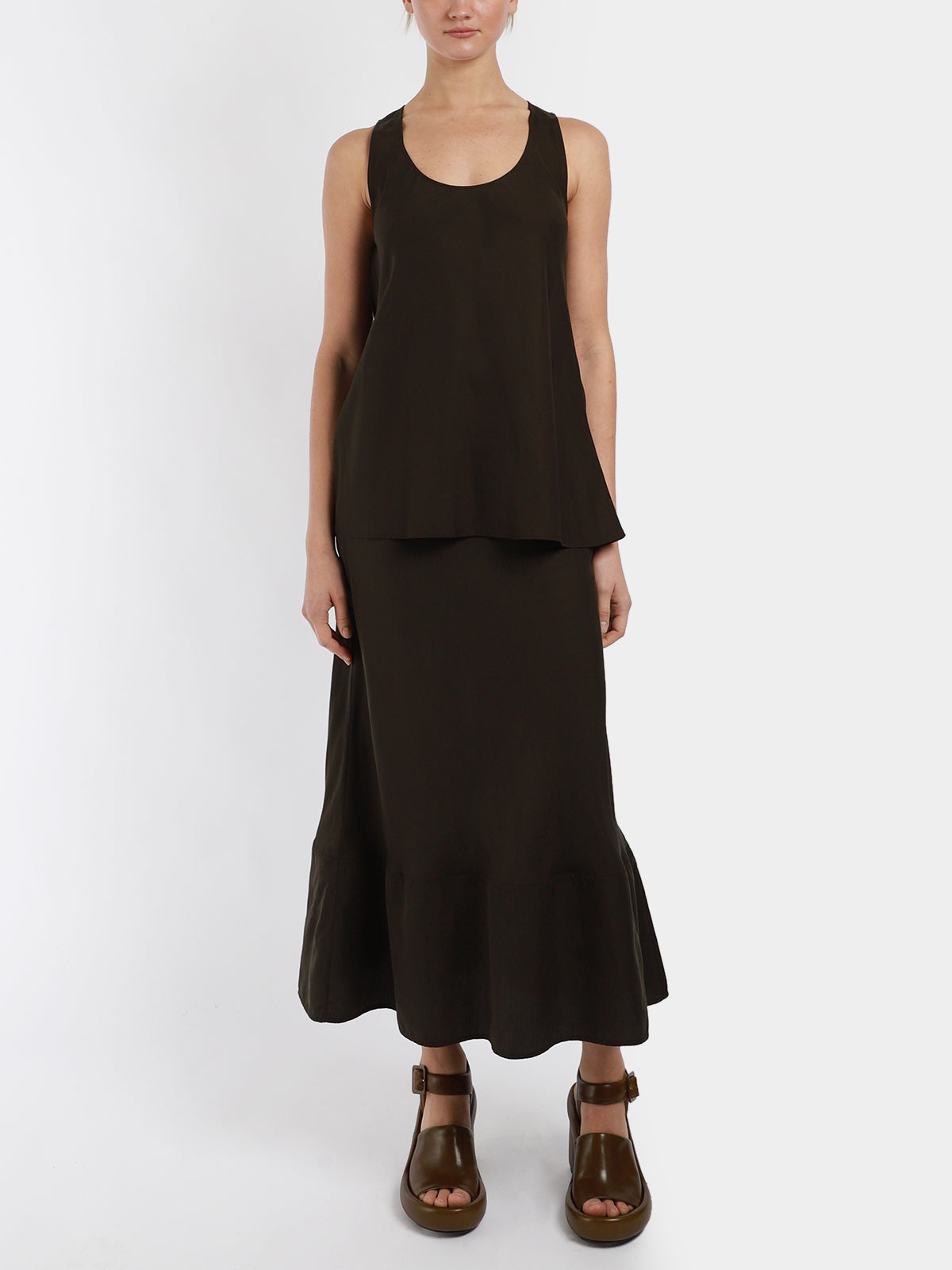 Bias Cut Long Skirt