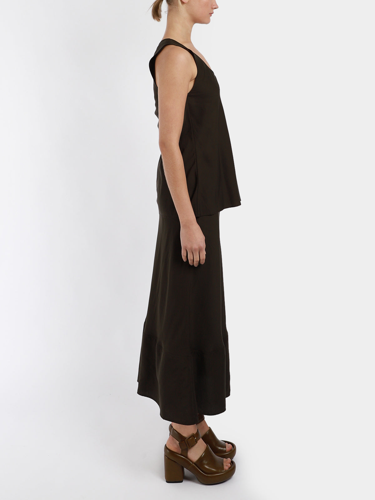 Bias Cut Long Skirt