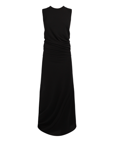 lemaire-fitted-twisted-dress-black