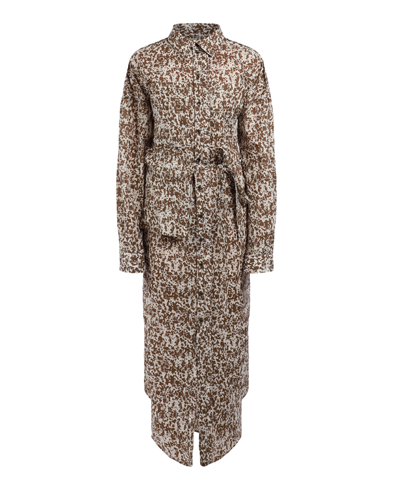 Printed Long Shirt Dress