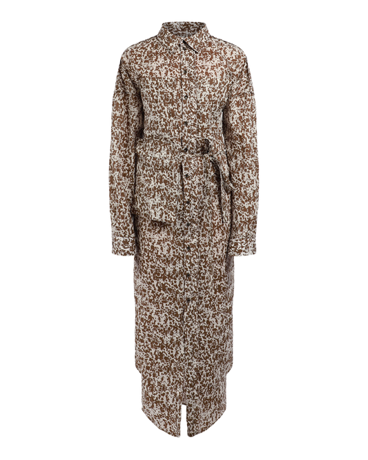 Printed Long Shirt Dress