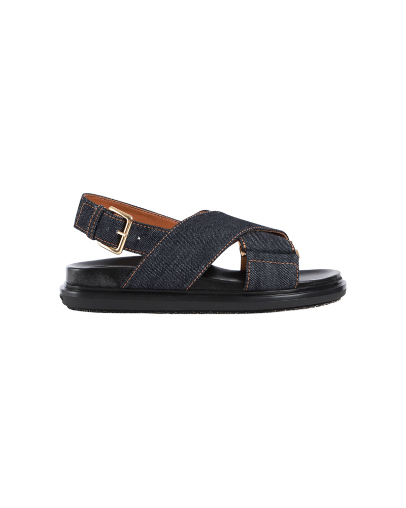 Denim Fussbett Sandals