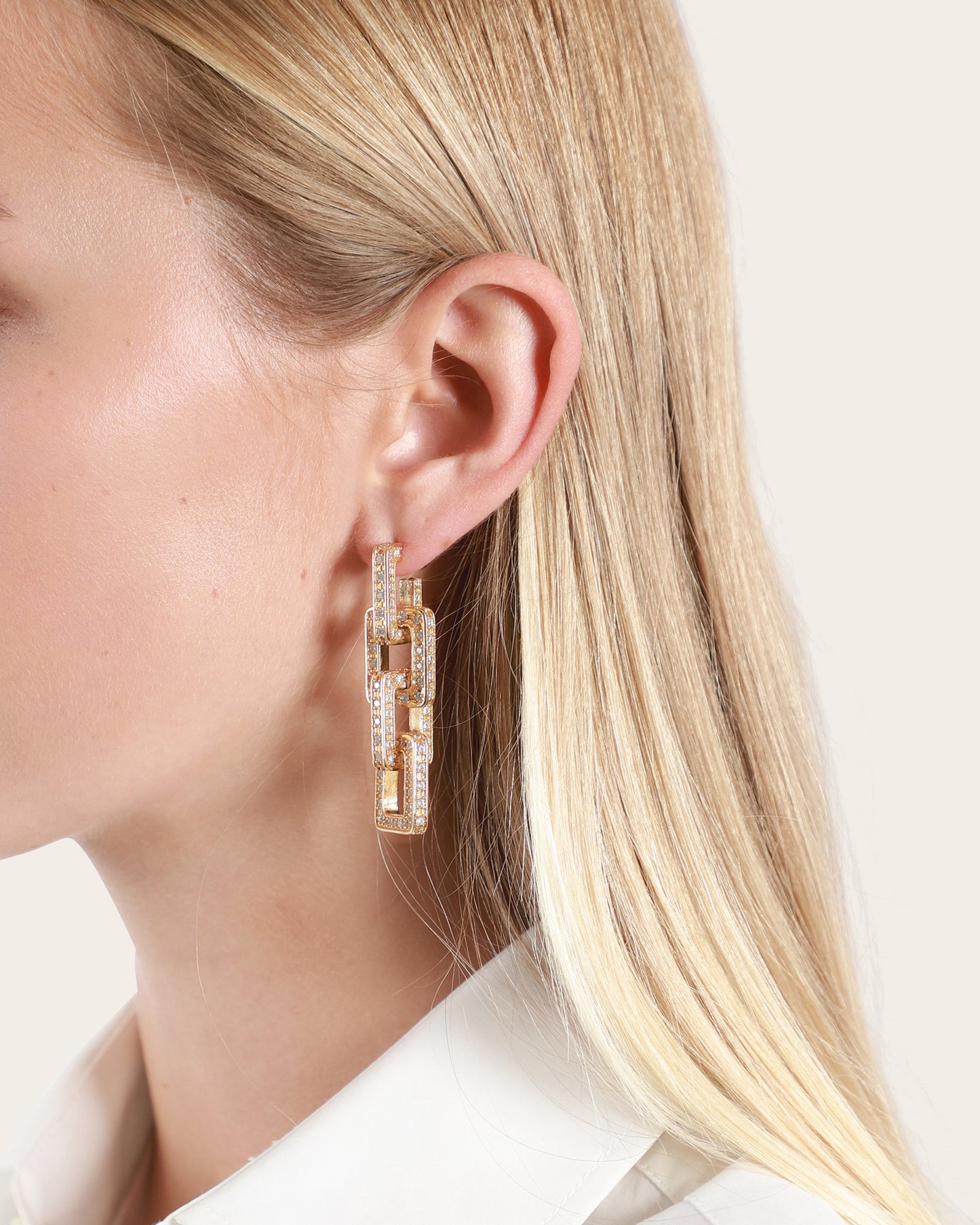 Diamante Chain Earrings