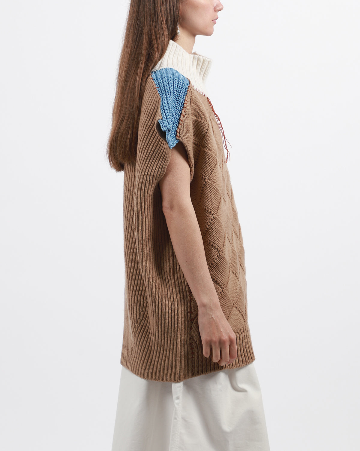 Patch Knit Vest