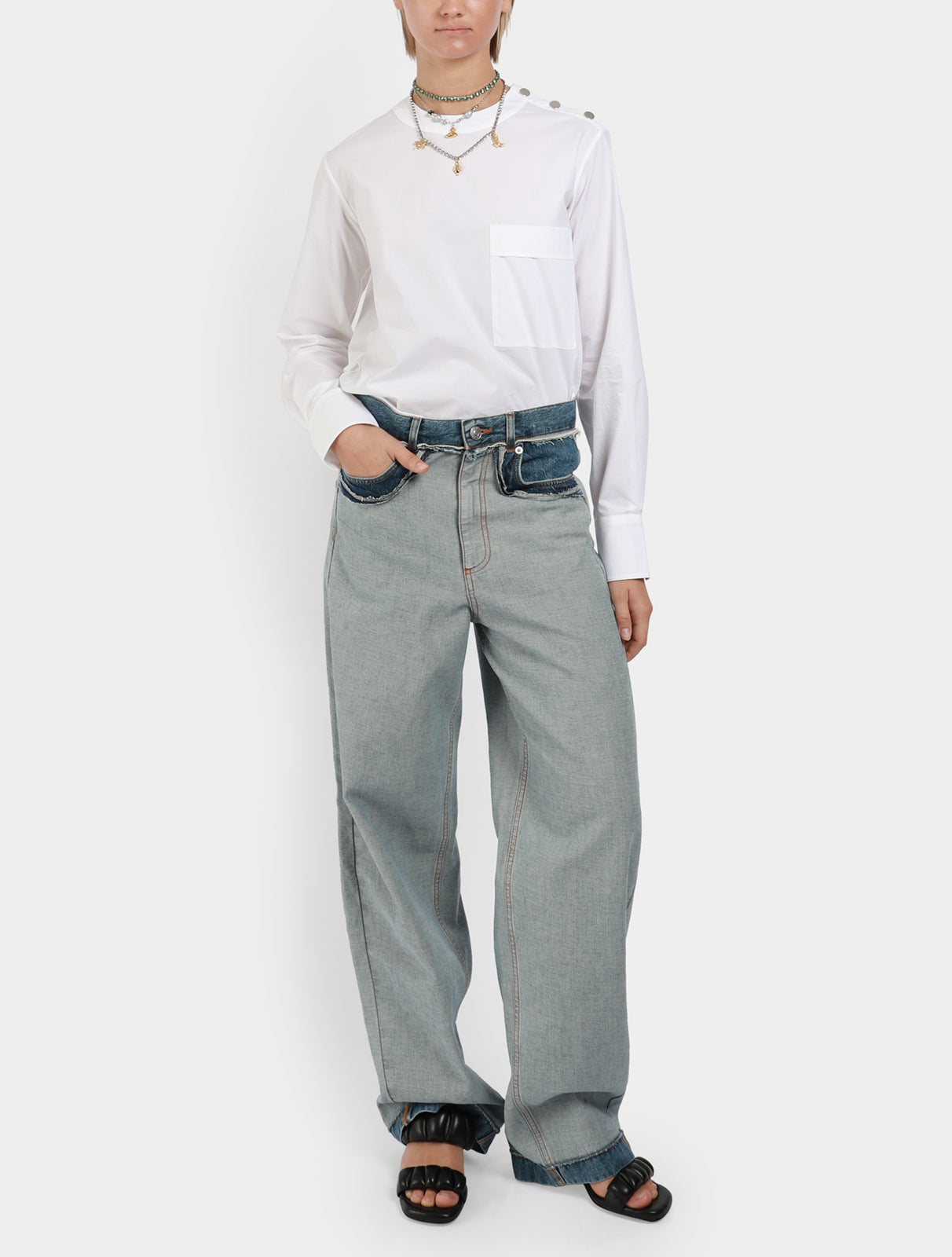 Reverse Detail Jeans