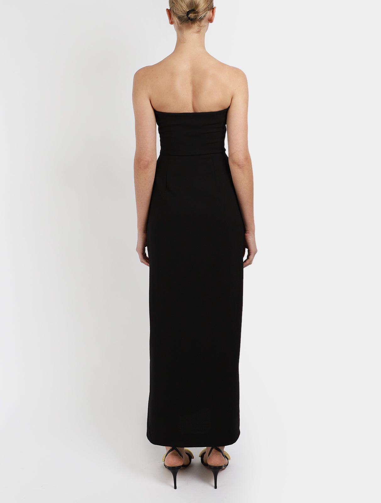 Crepe Strapless Dress