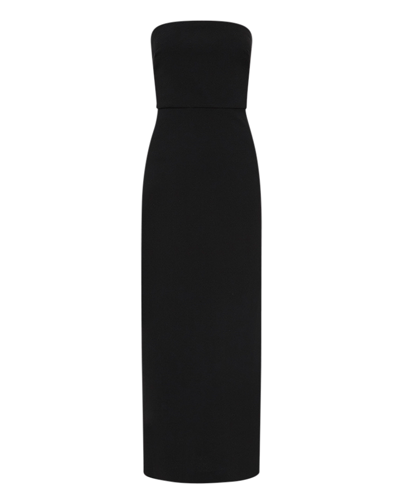 Crepe Strapless Dress