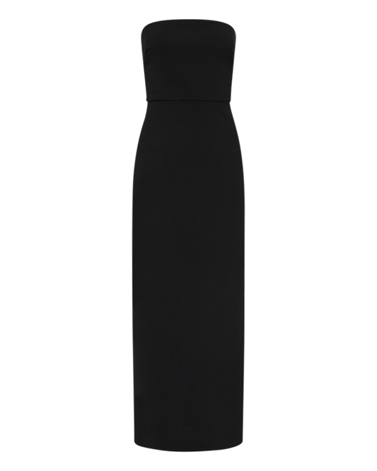 Crepe Strapless Dress
