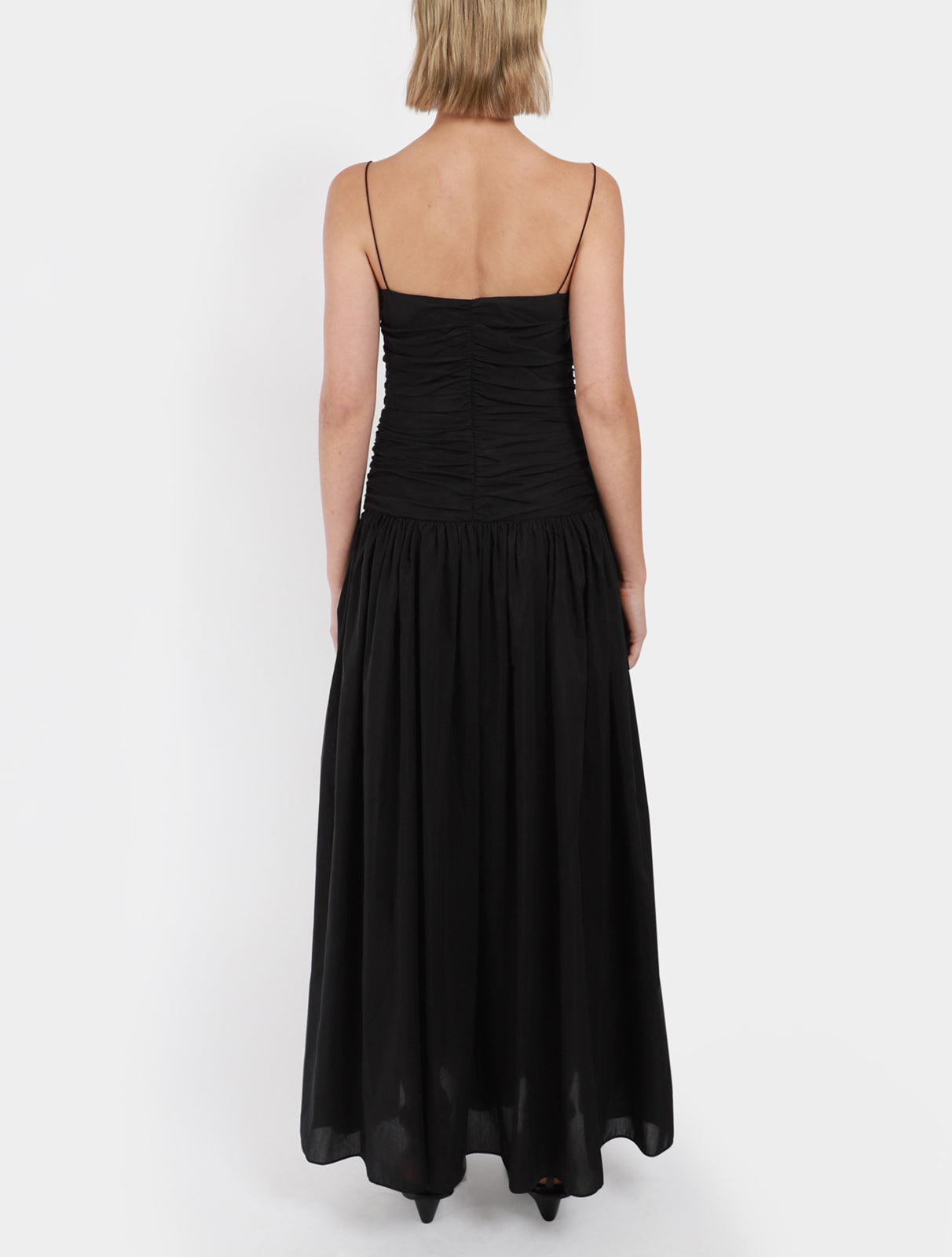 Gathered Drop Waist Dress