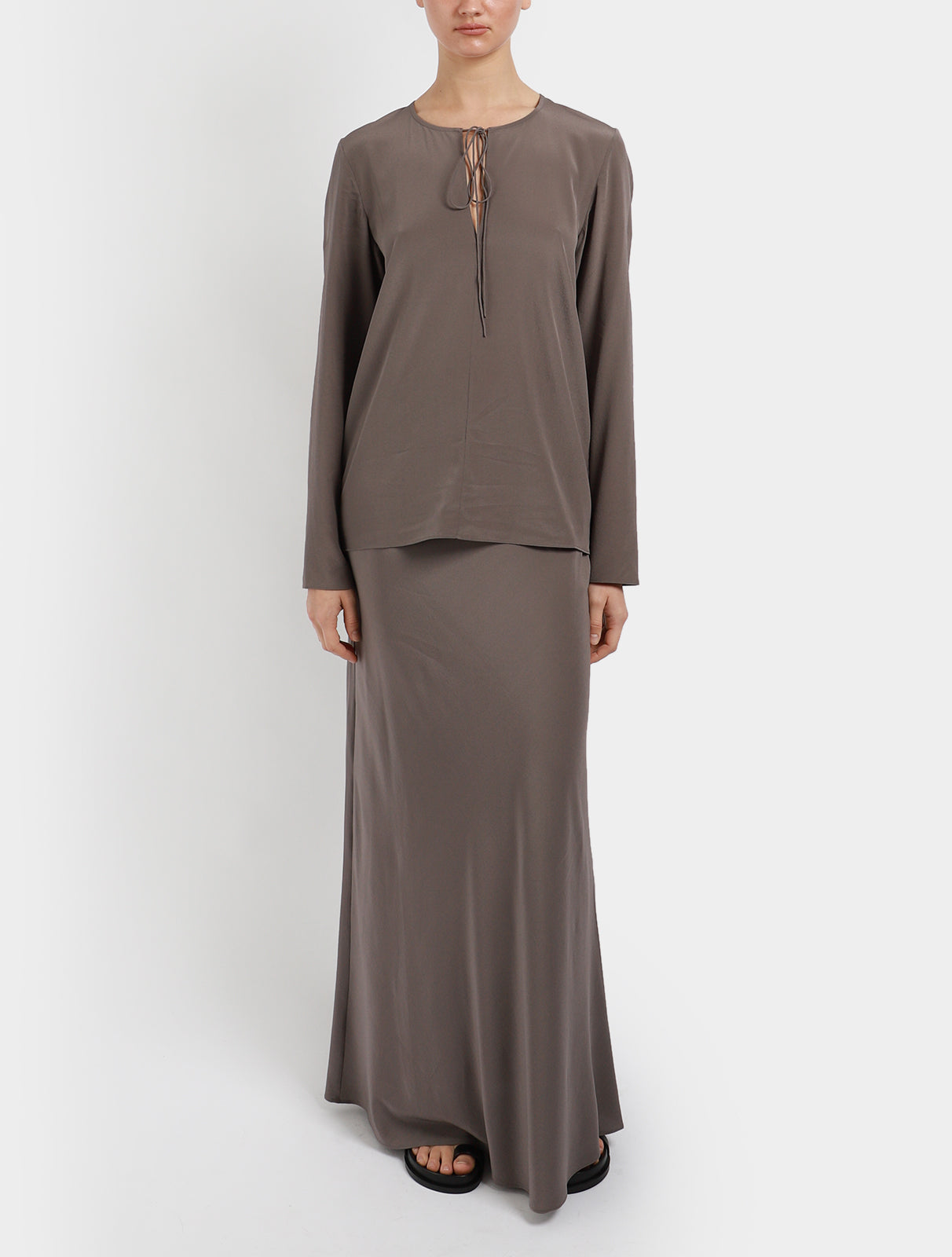 Popover Tie Blouse