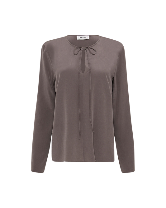 Popover Tie Blouse