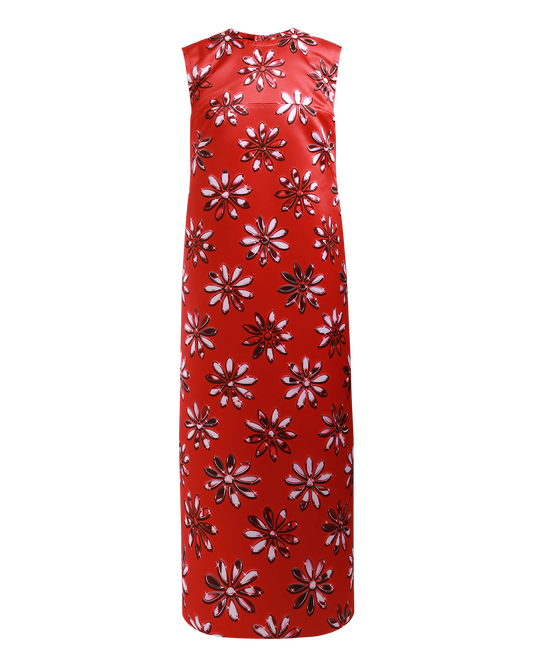 Long Satin Dress