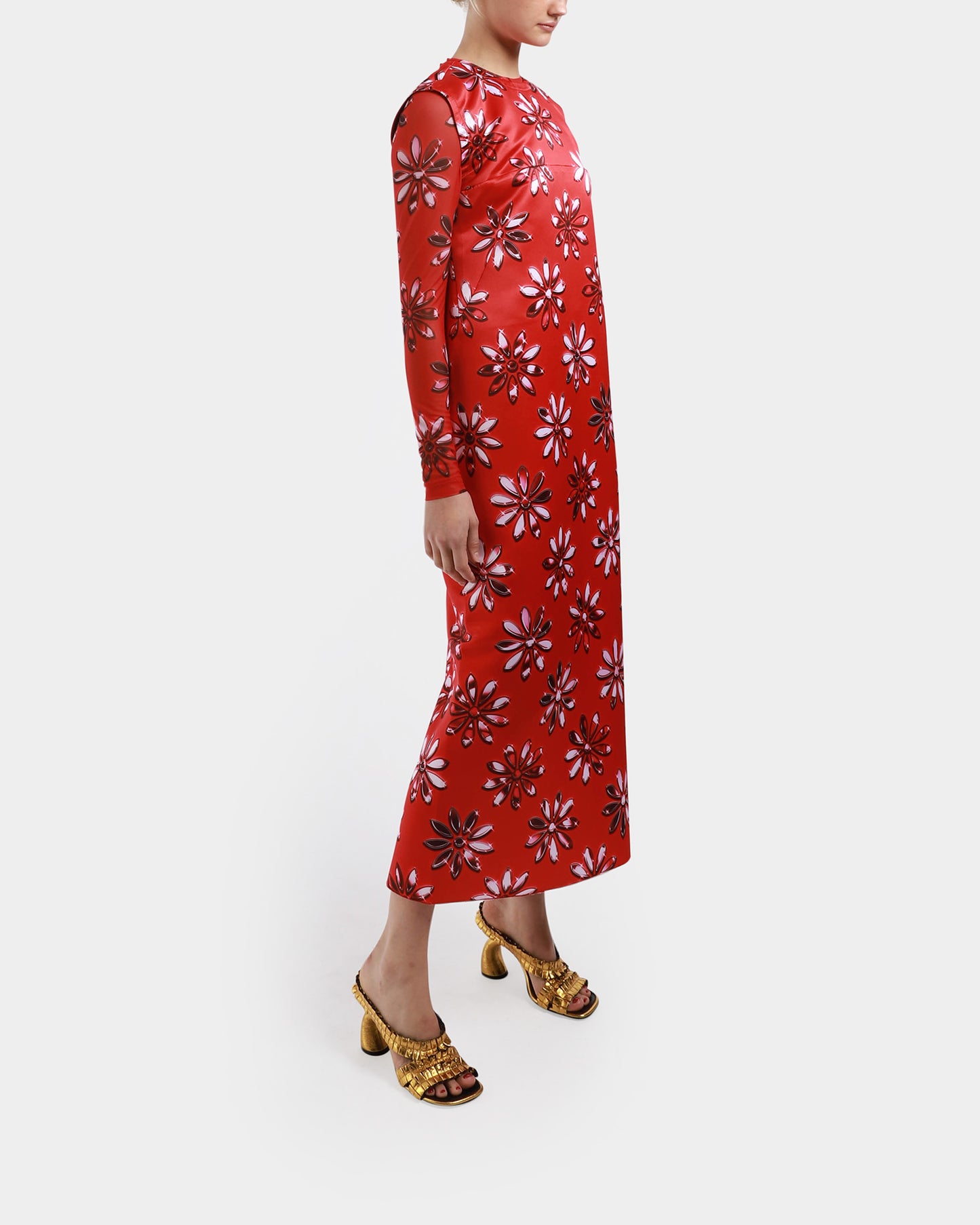 Long Satin Dress