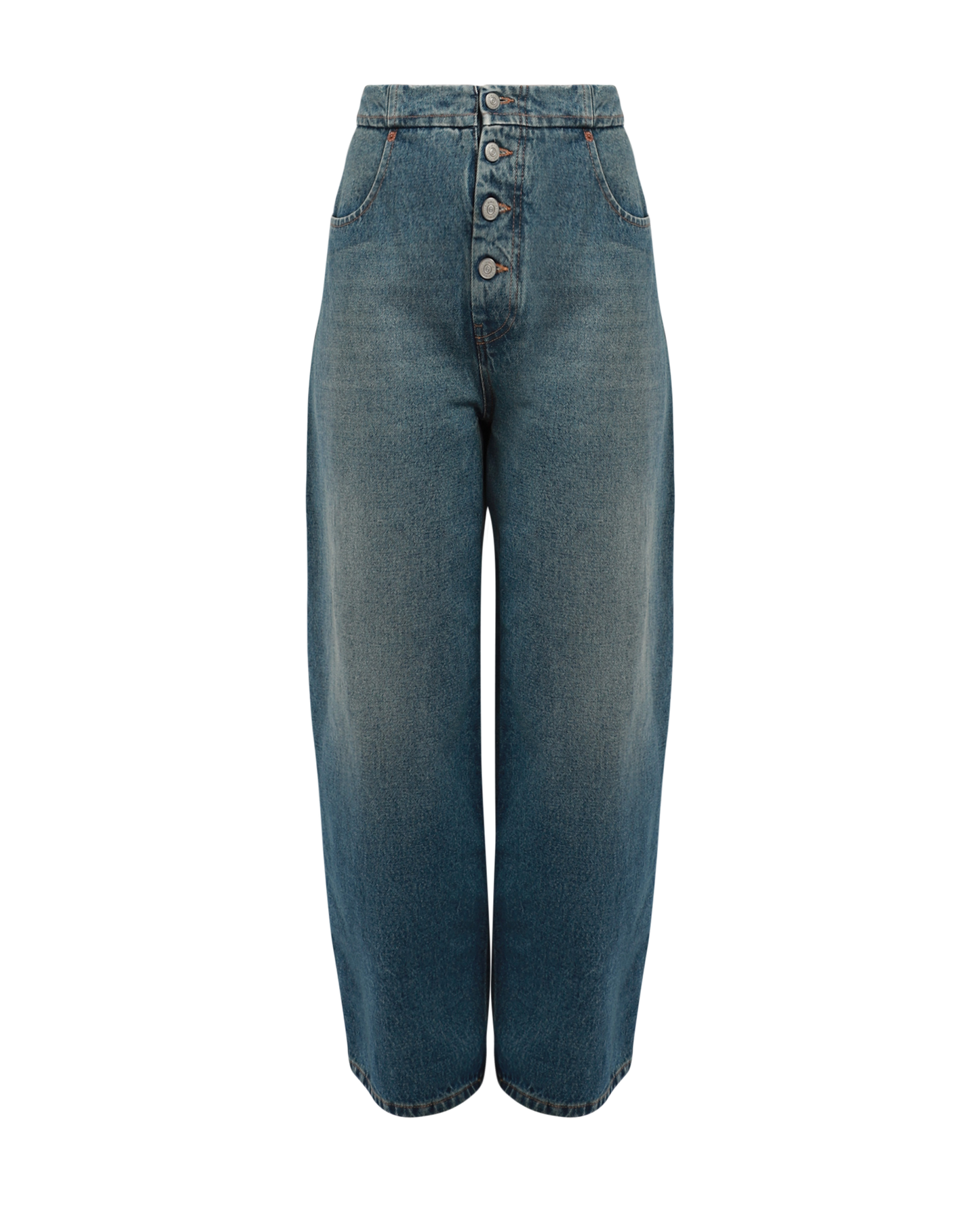5 Pockets Button Jeans