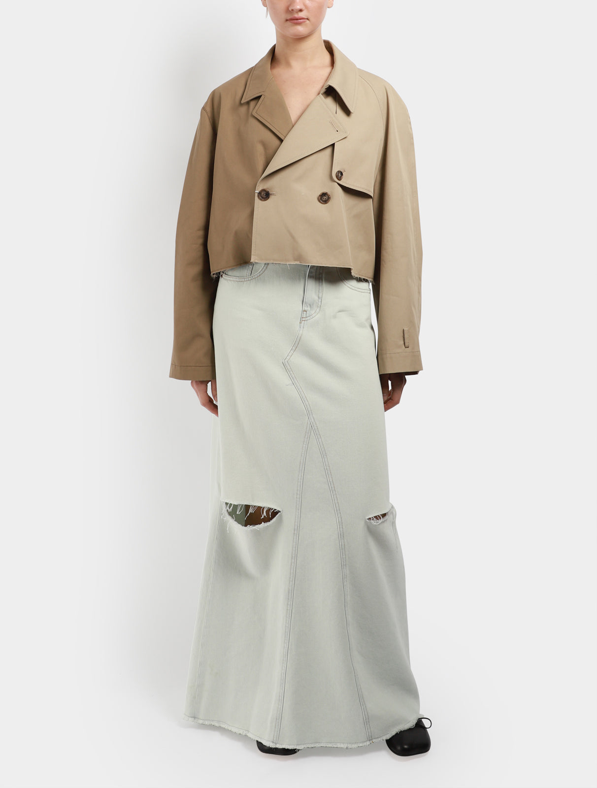 Maxi Rip Detail Skirt