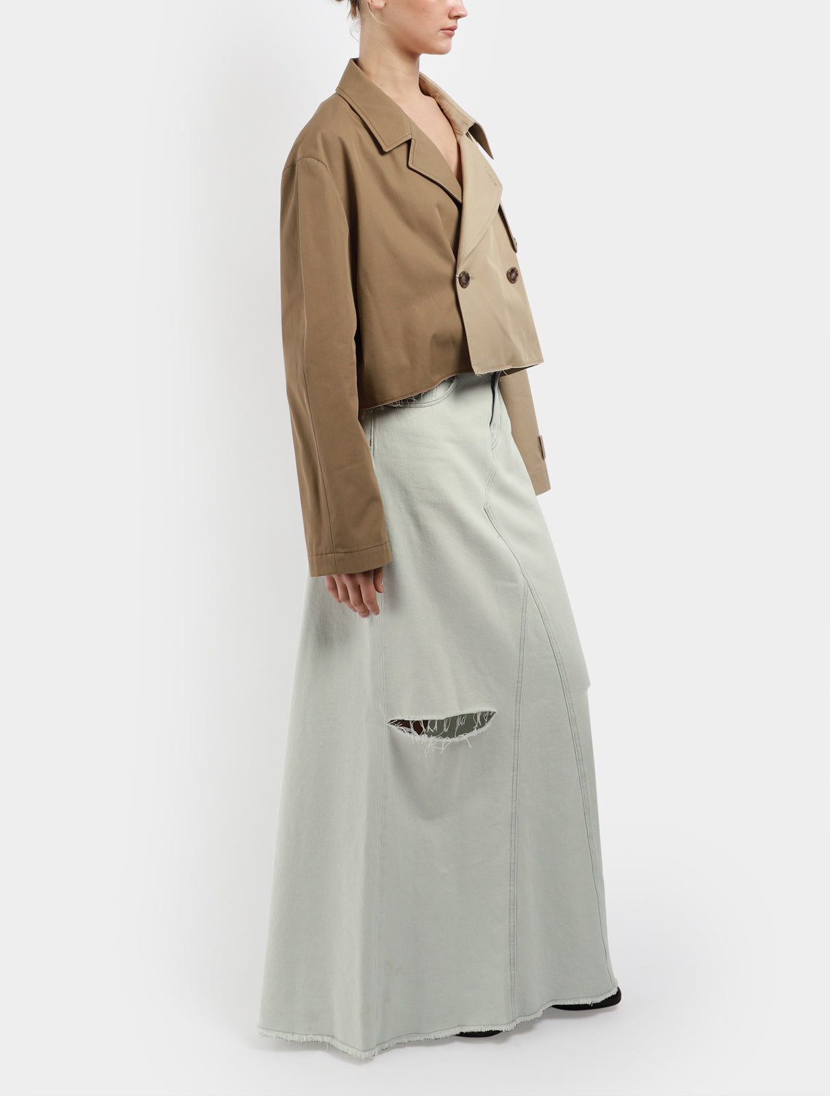 Maxi Rip Detail Skirt