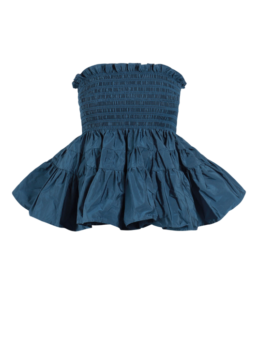 Mia Taffeta Peplum Top