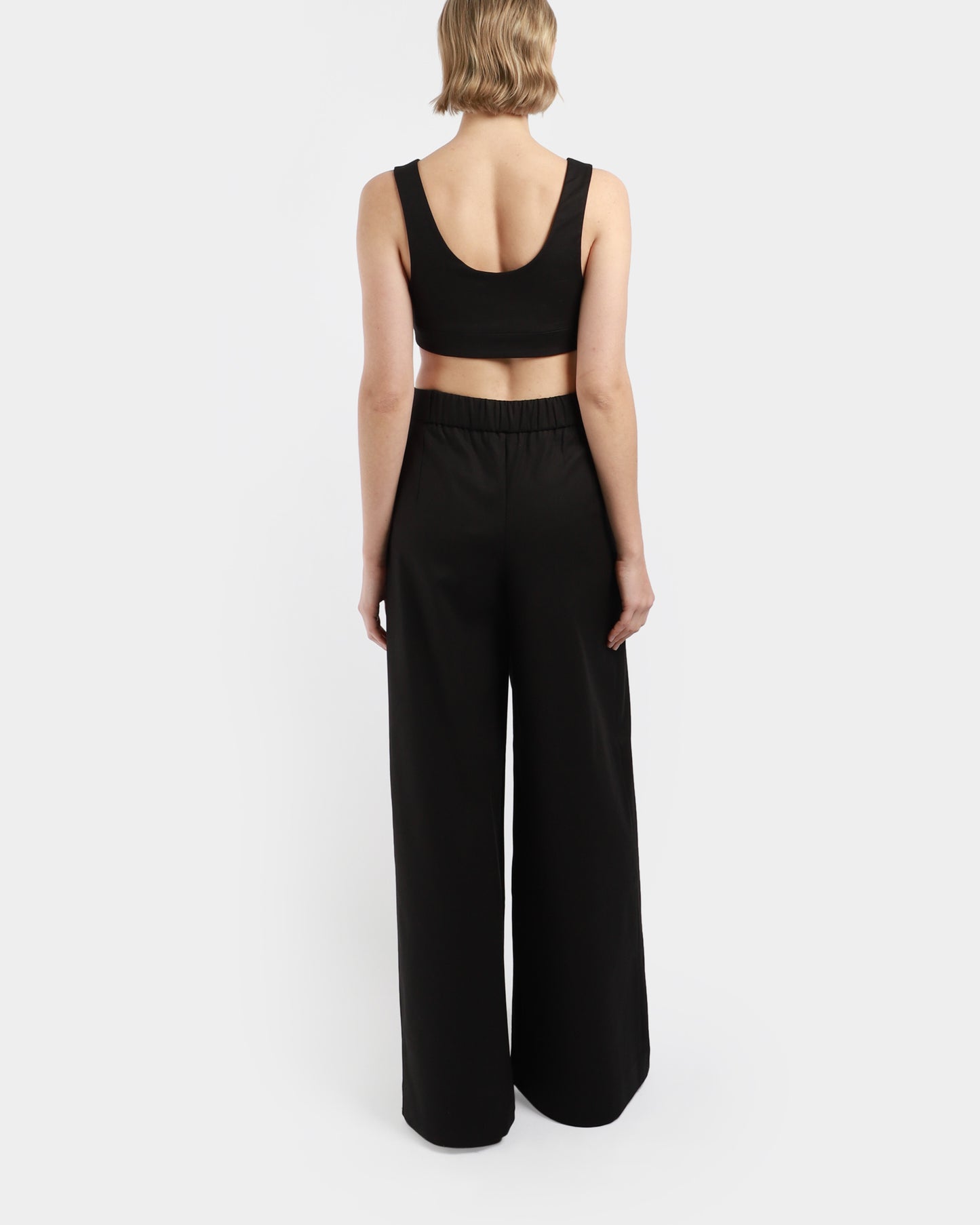 Curved Neck Crop Top