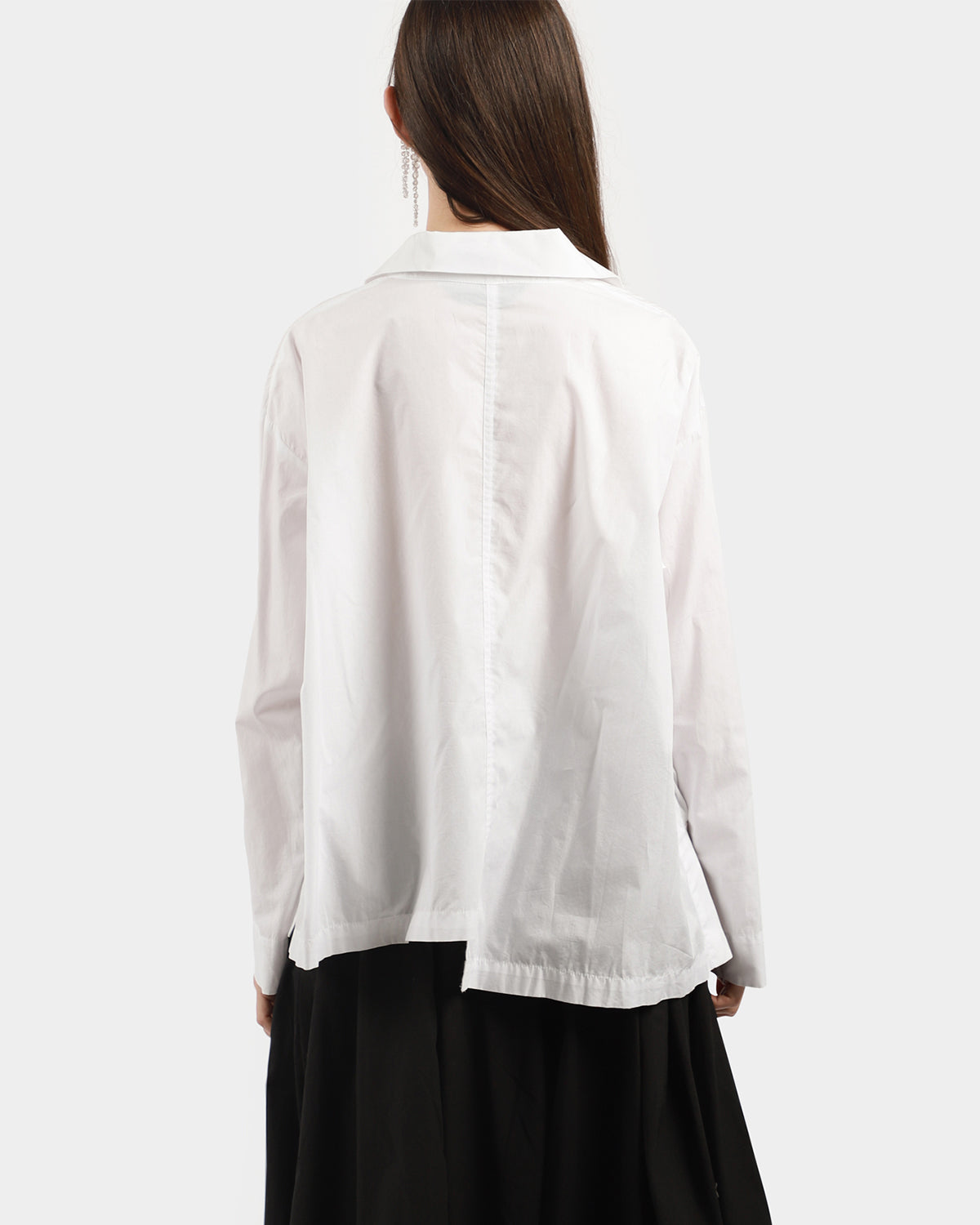 Contrast Button Hole Blouse