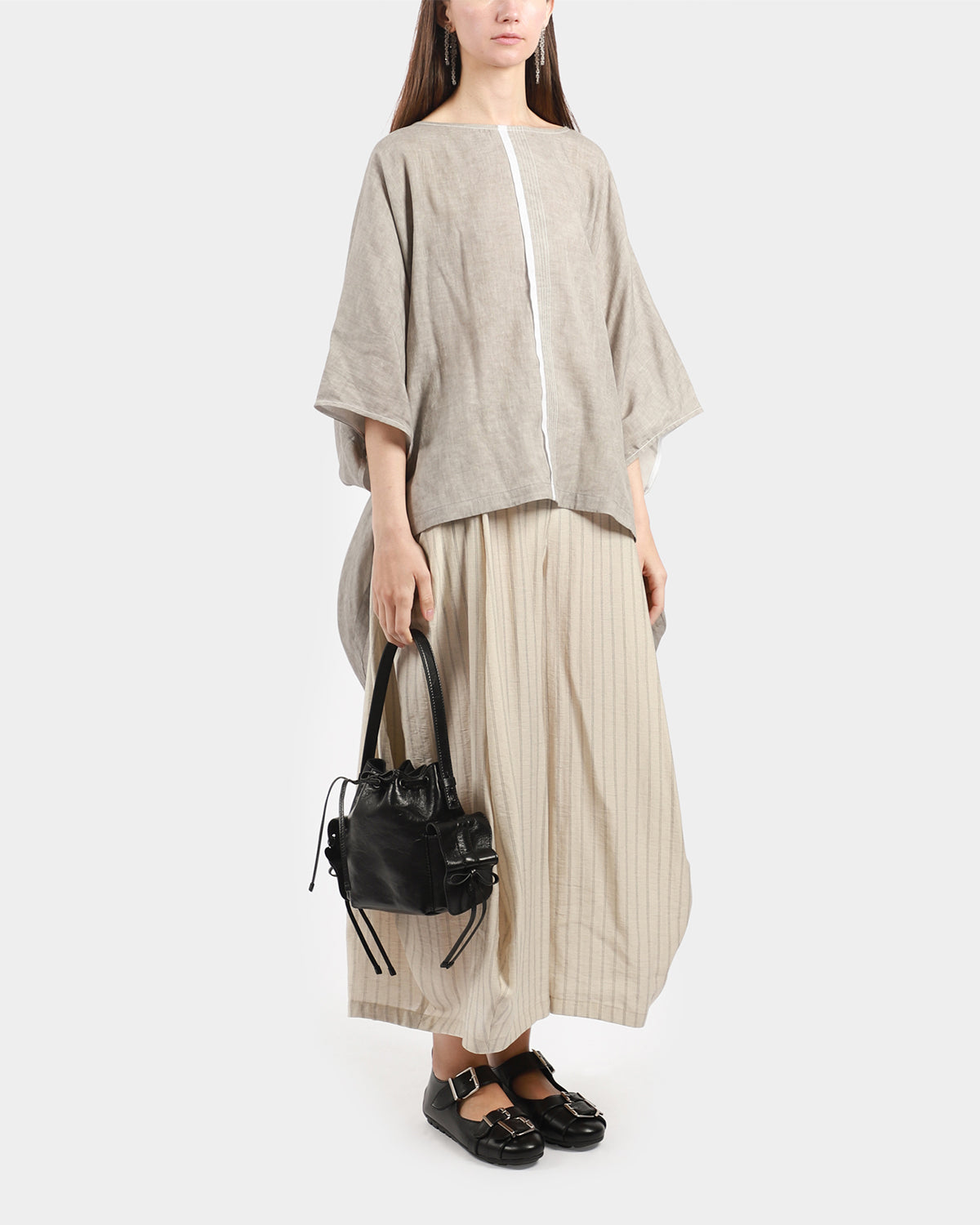 Grey Stripe Blouse