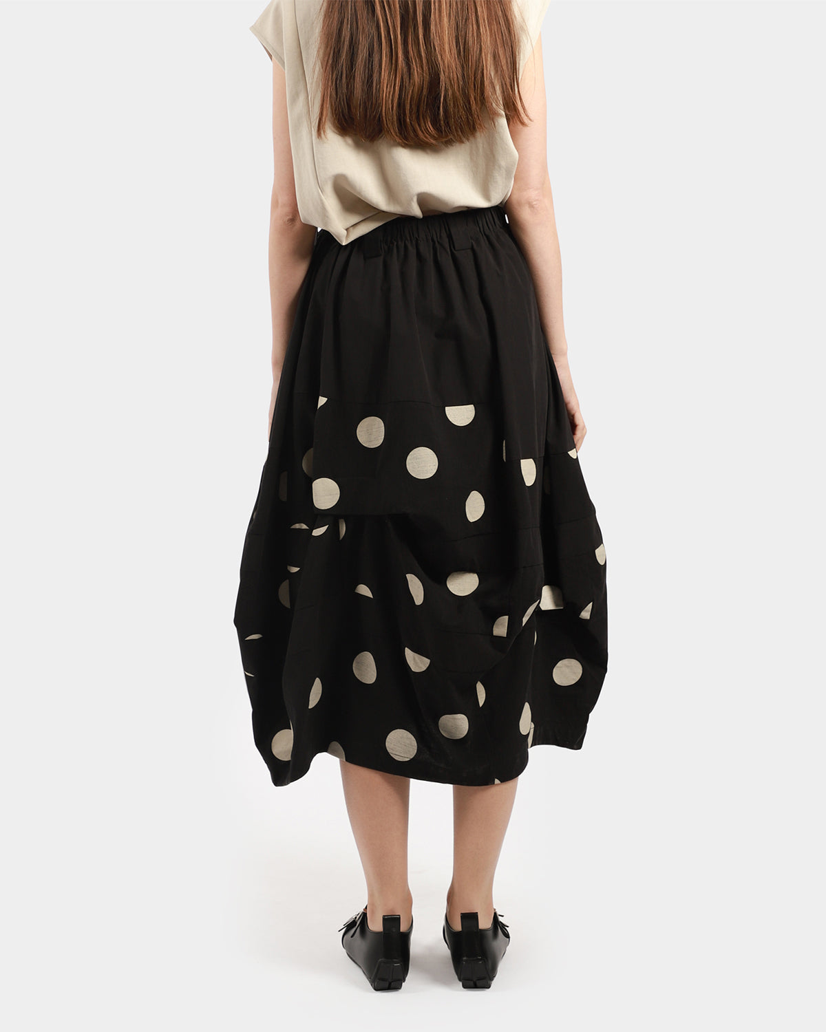 Half Polka Balloon Skirt