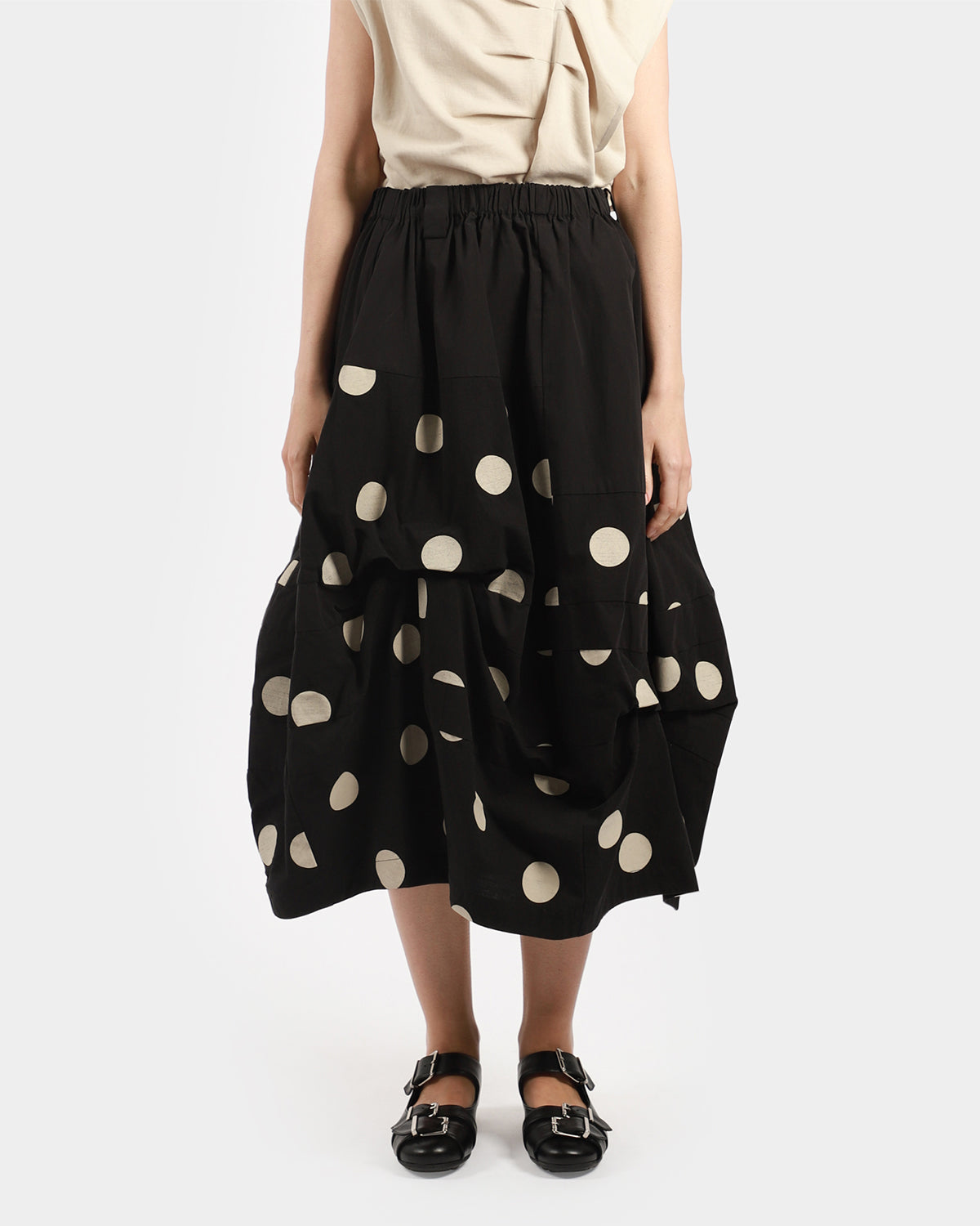 Half Polka Balloon Skirt
