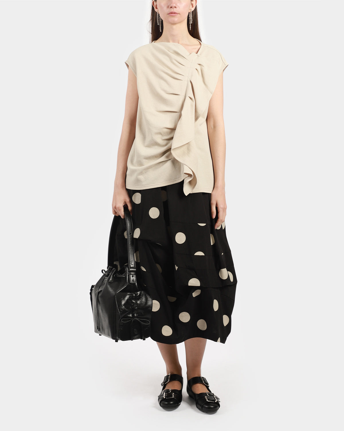 Half Polka Balloon Skirt