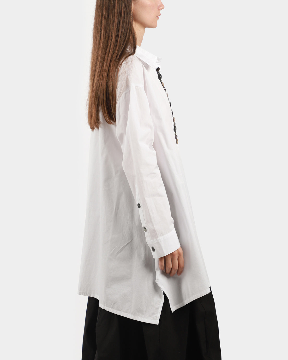 Multi Button White Shirt