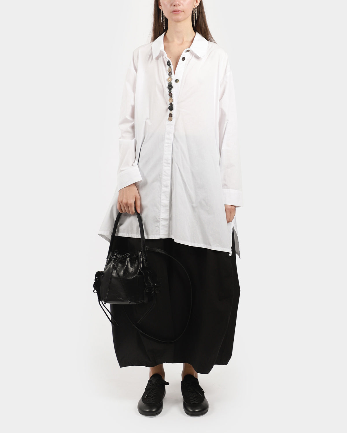 Multi Button White Shirt