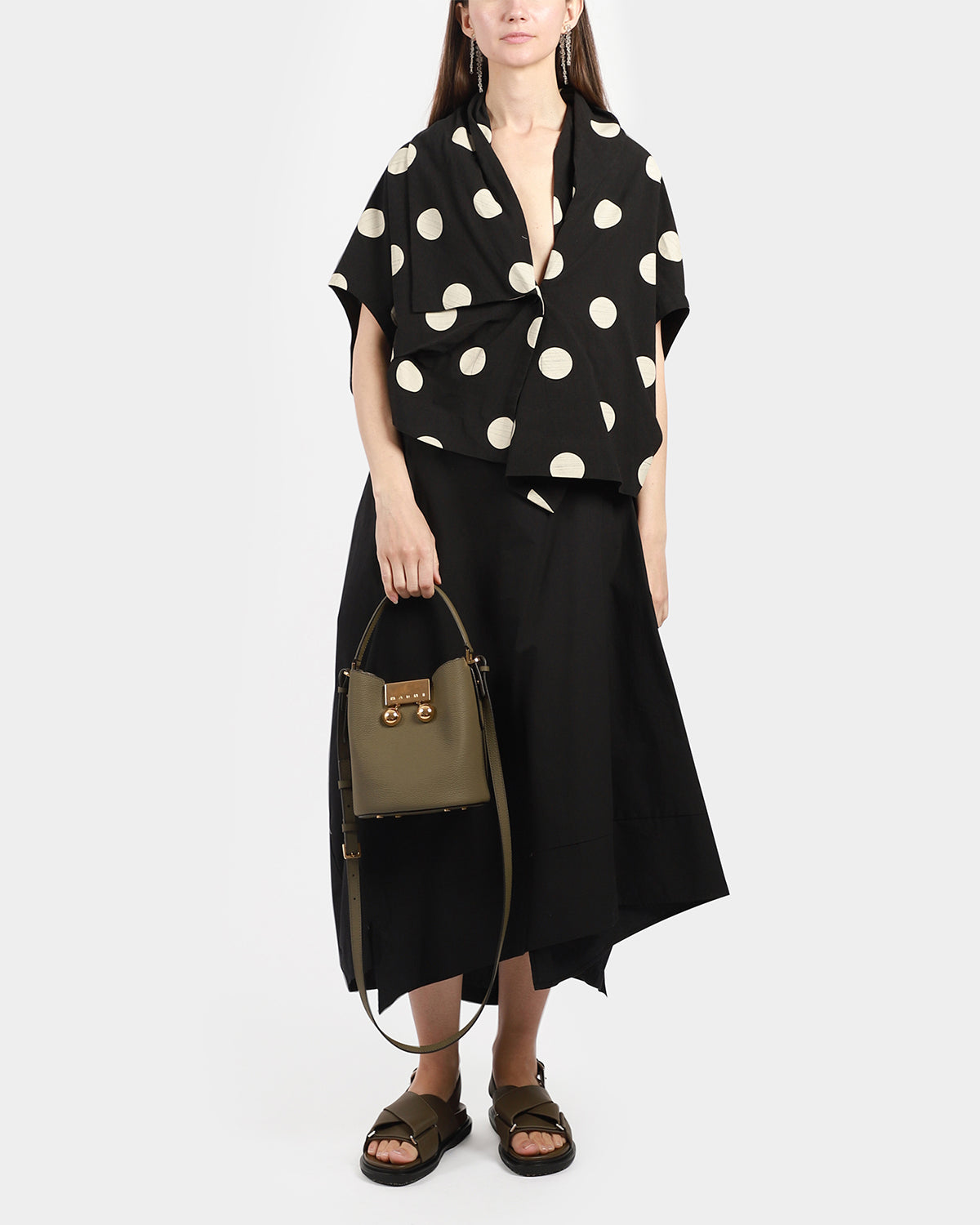 Polka Button Blouse