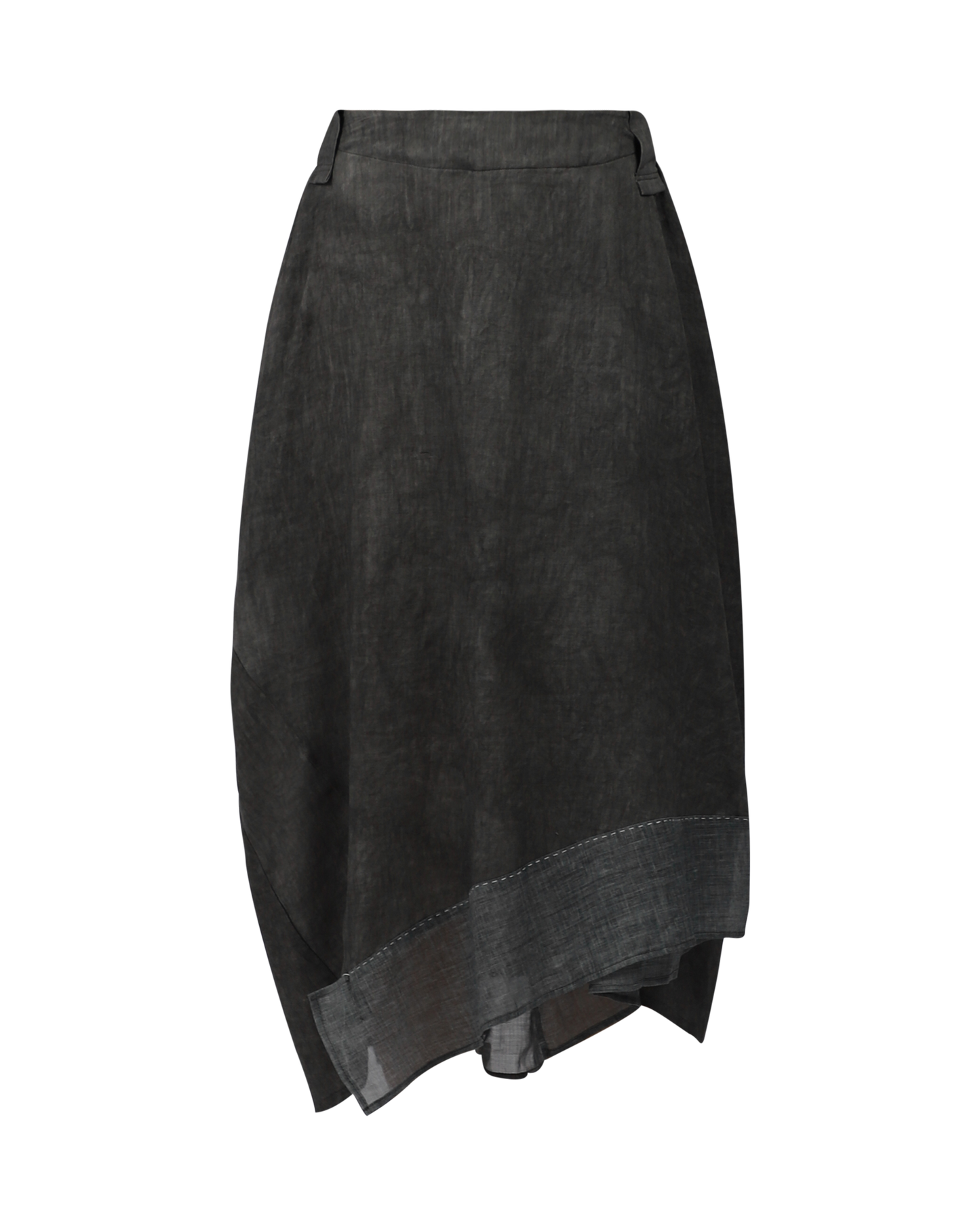Charcoal Contrast Stitch Skirt