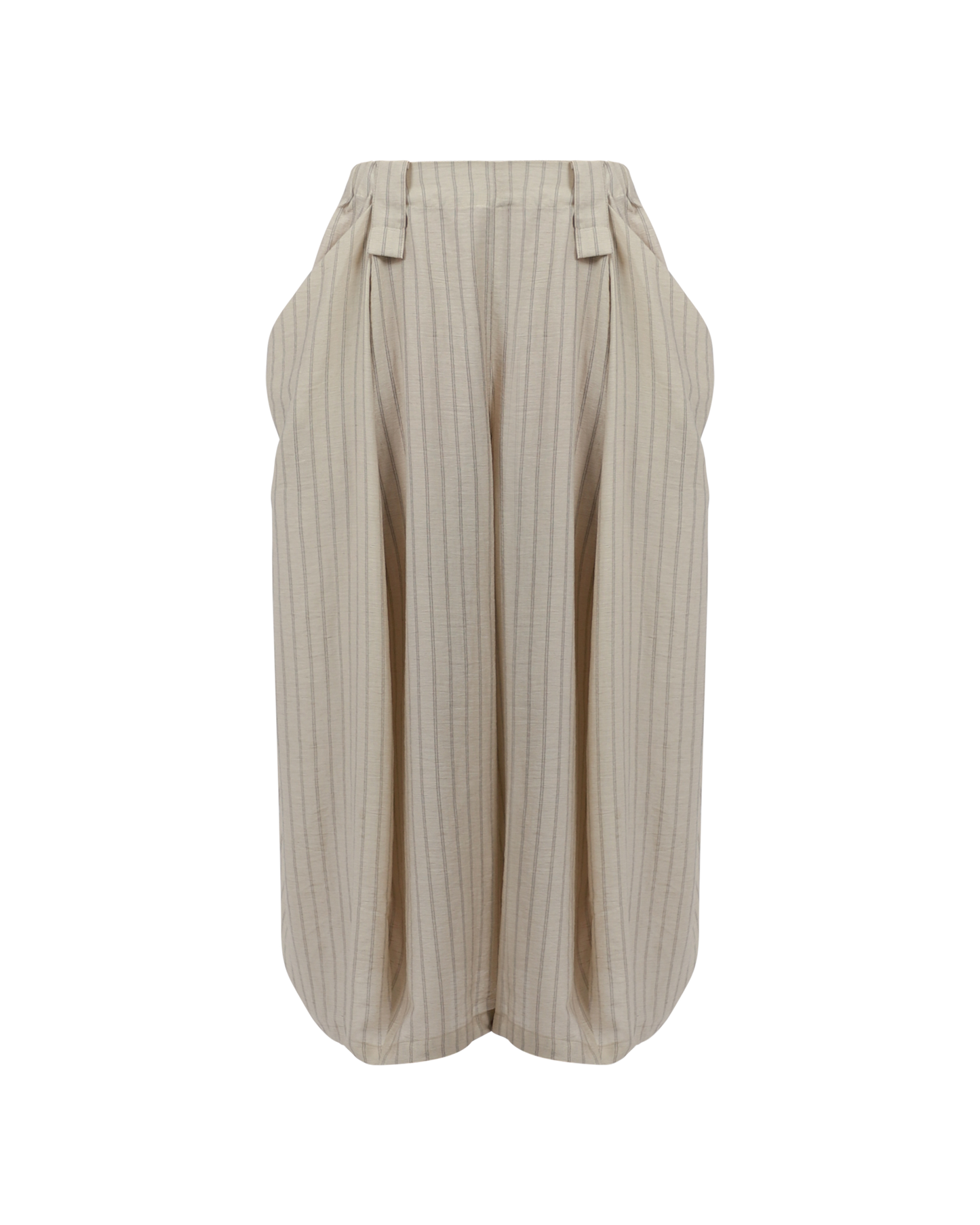 Cropped Striped Balloon Pant