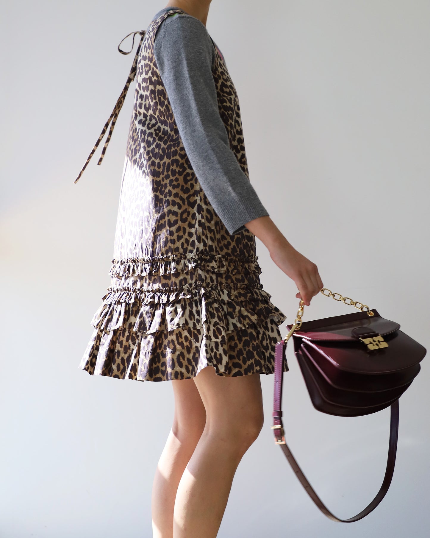 Printed Cotton Poplin Mini Dress