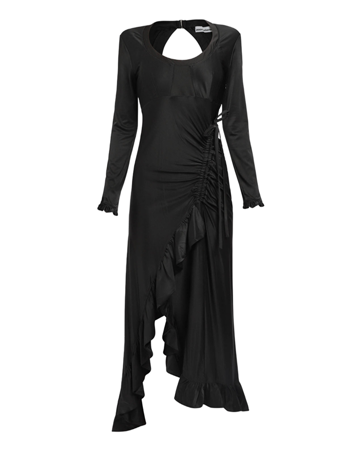 Ruffle Satin Dress