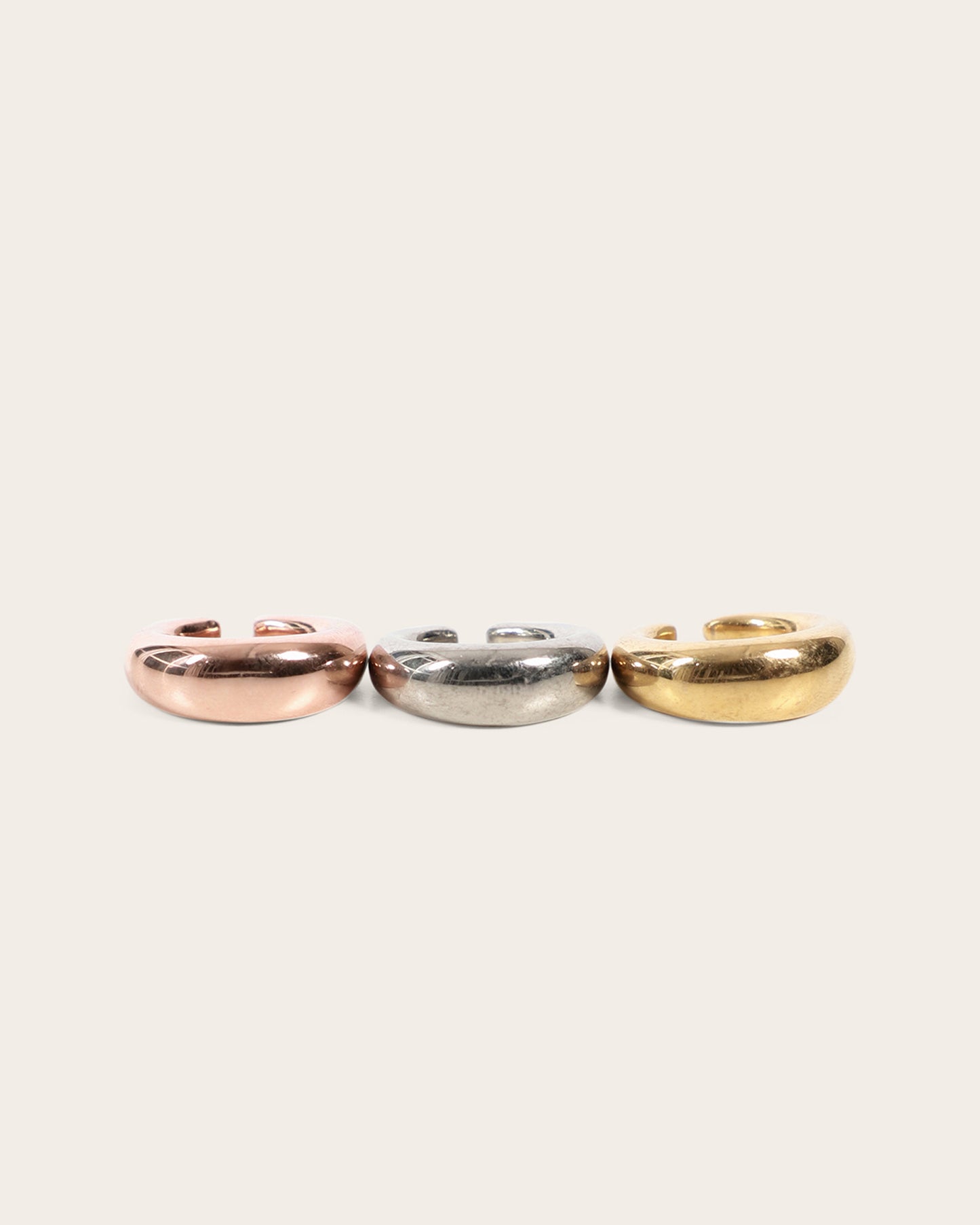 Triptych Circle Ear Cuffs