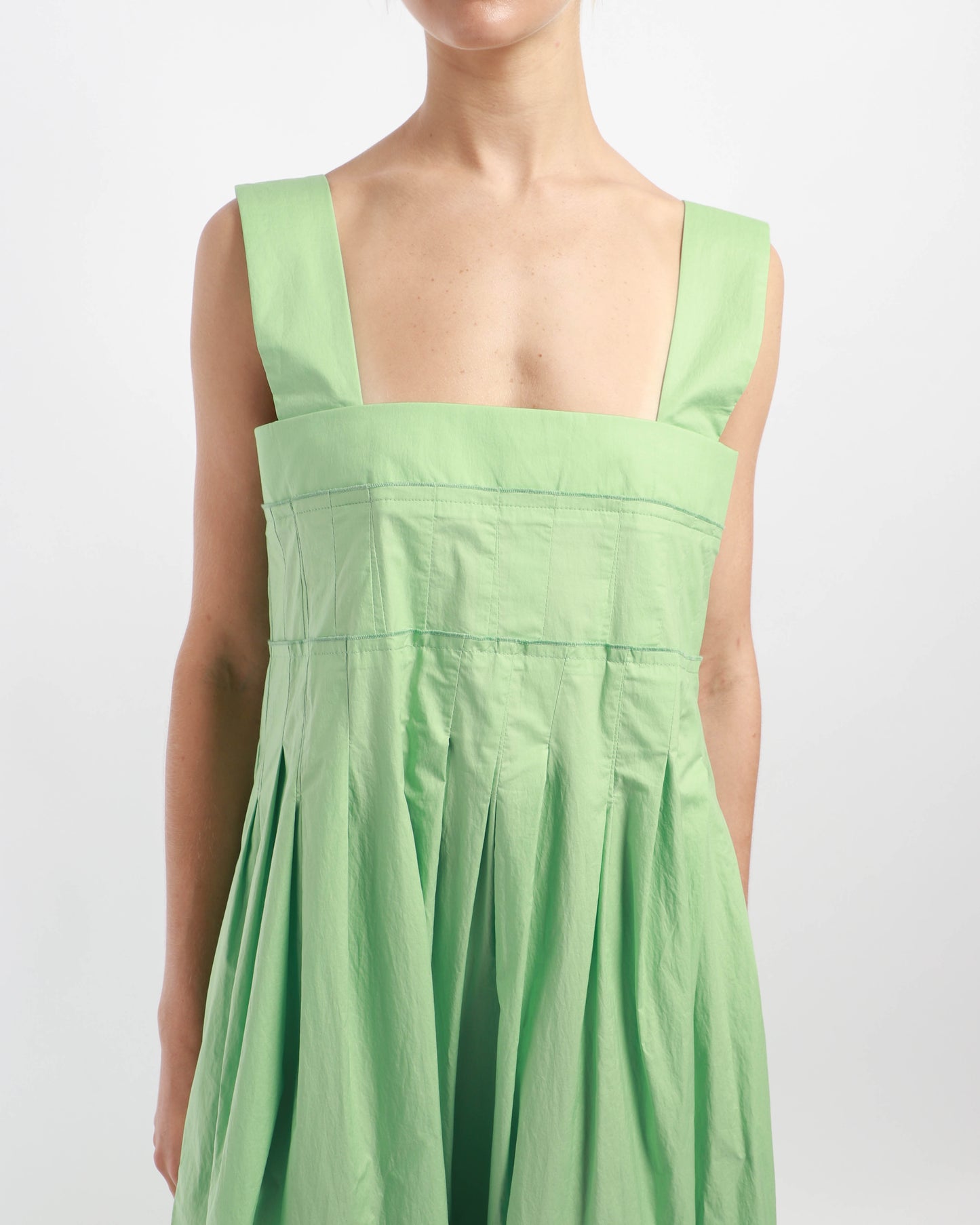 Pleat Long Dress