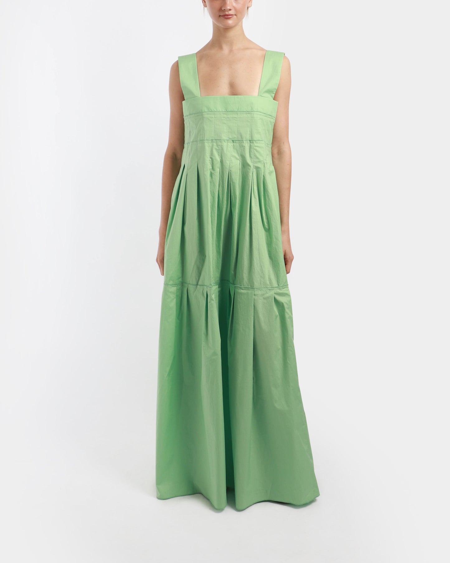 Pleat Long Dress