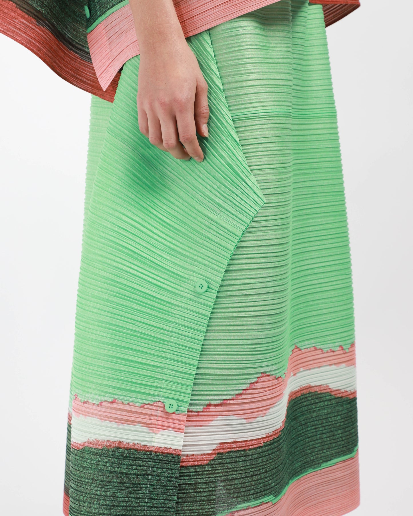 Warp Button Skirt