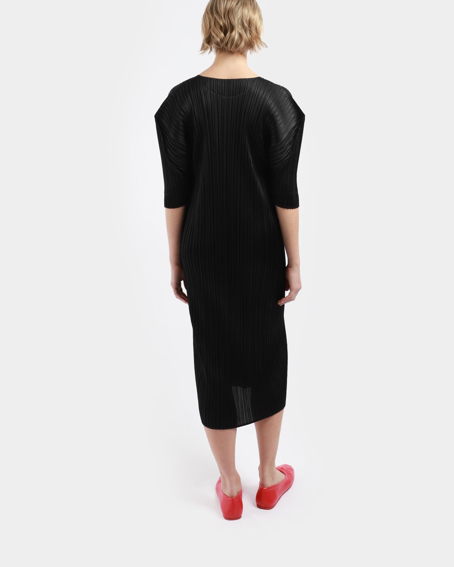 Puff Sleeve Midi Dress