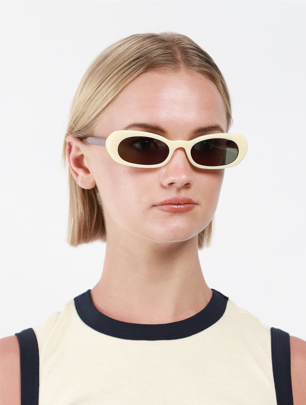 Slim Oval Sunglasses