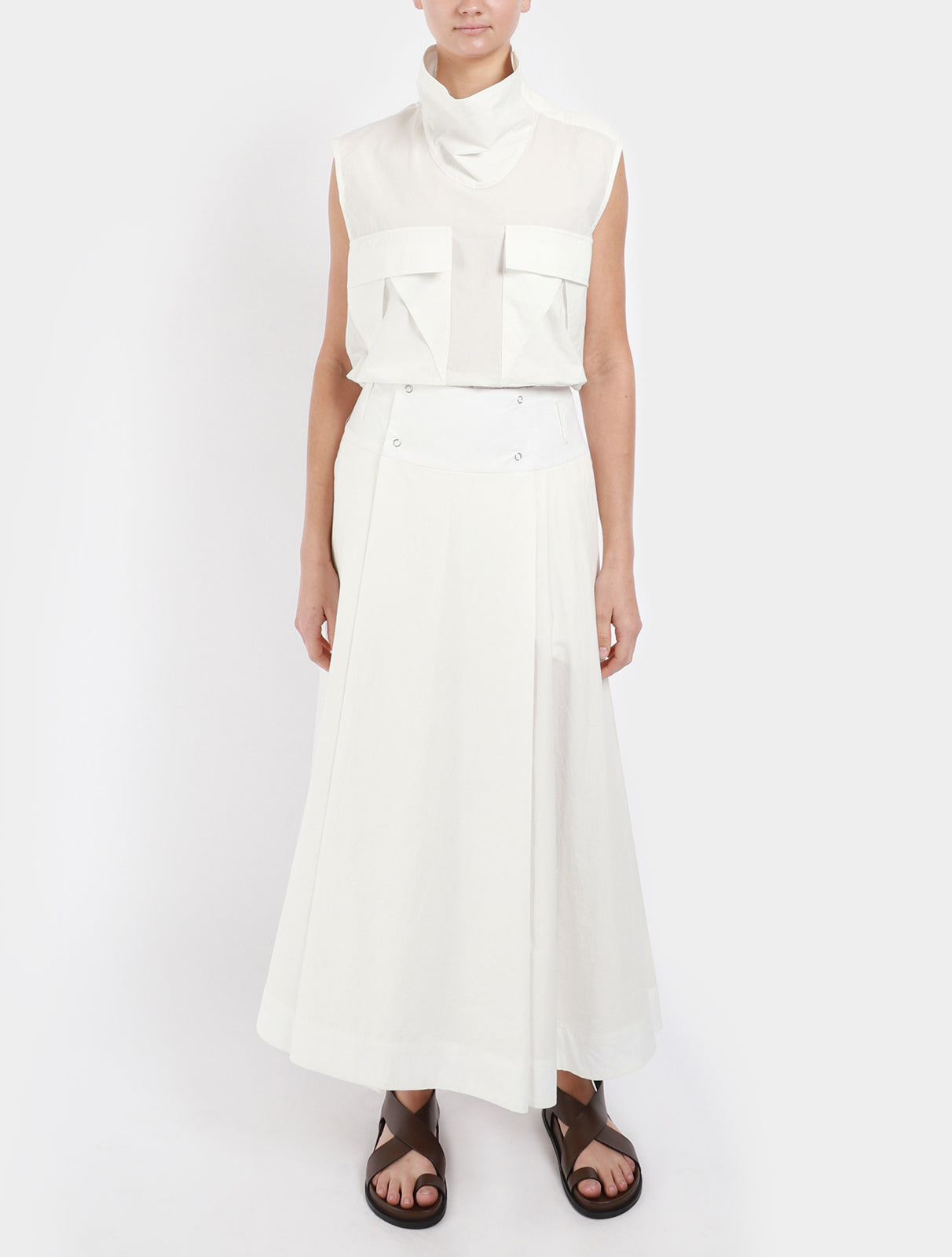 The Pleat Wrap Skirt