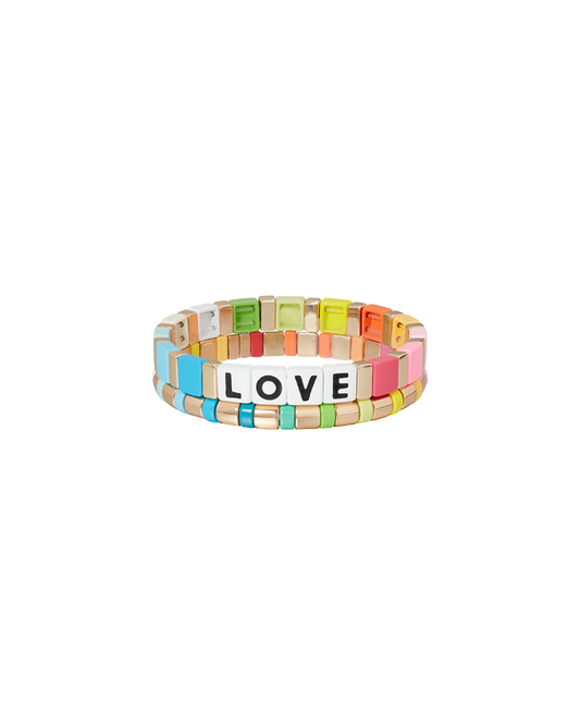 Love Rainbow Duo Bracelet
