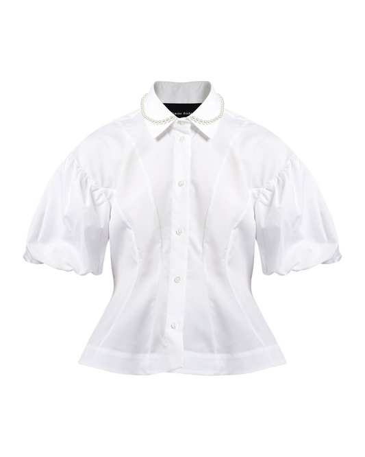 Cropped Ruffle Shirt