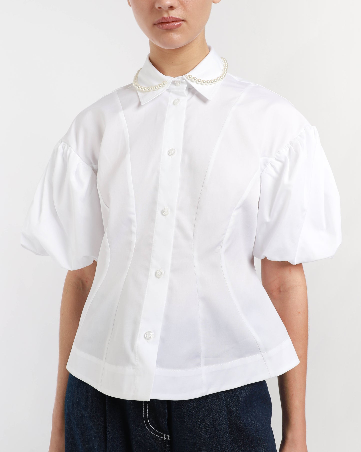 Cropped Ruffle Shirt