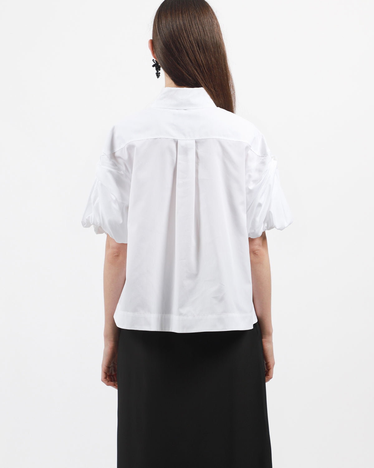 Cropped Puff Bow Sleeve