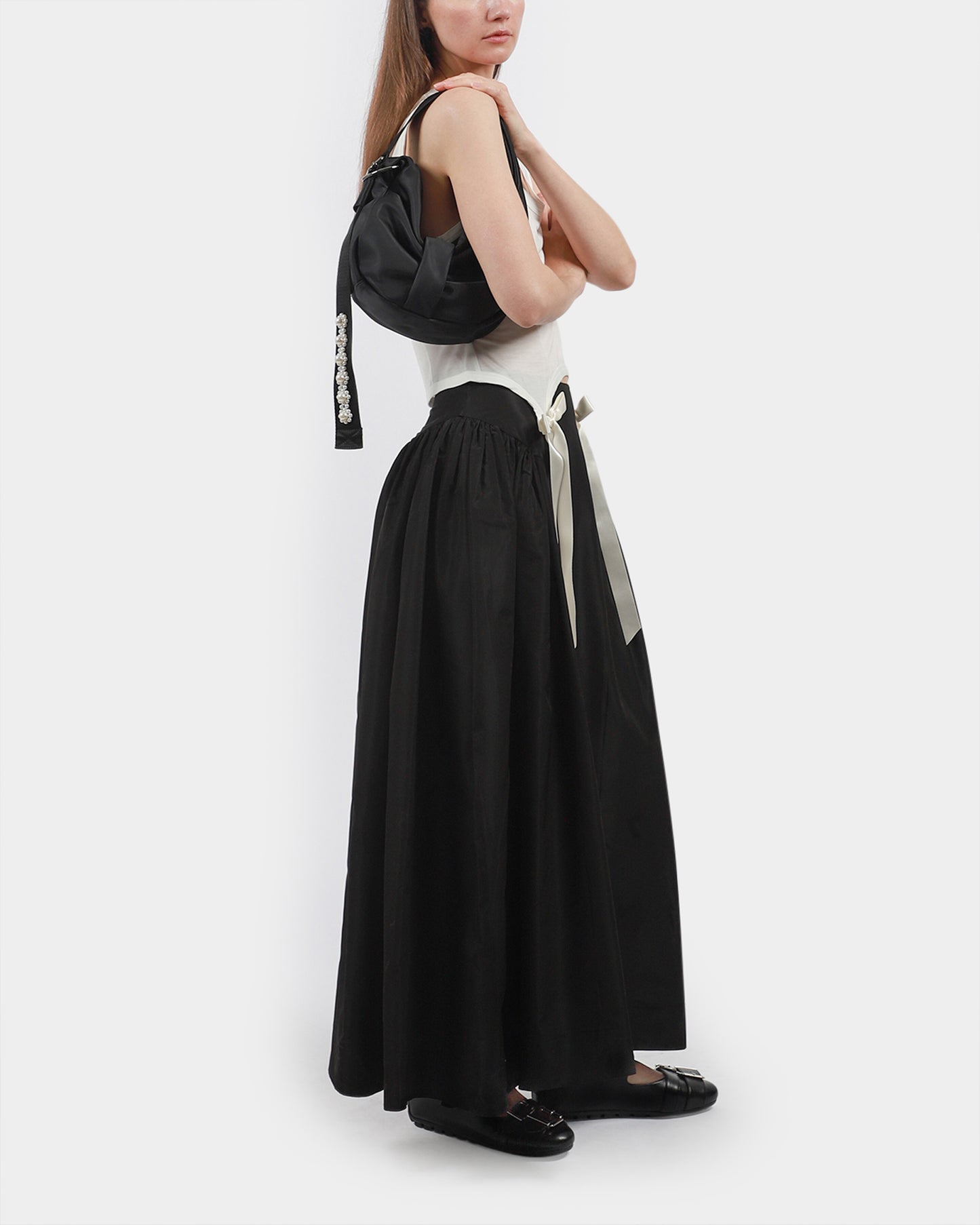 Hip Detail Bind Skirt
